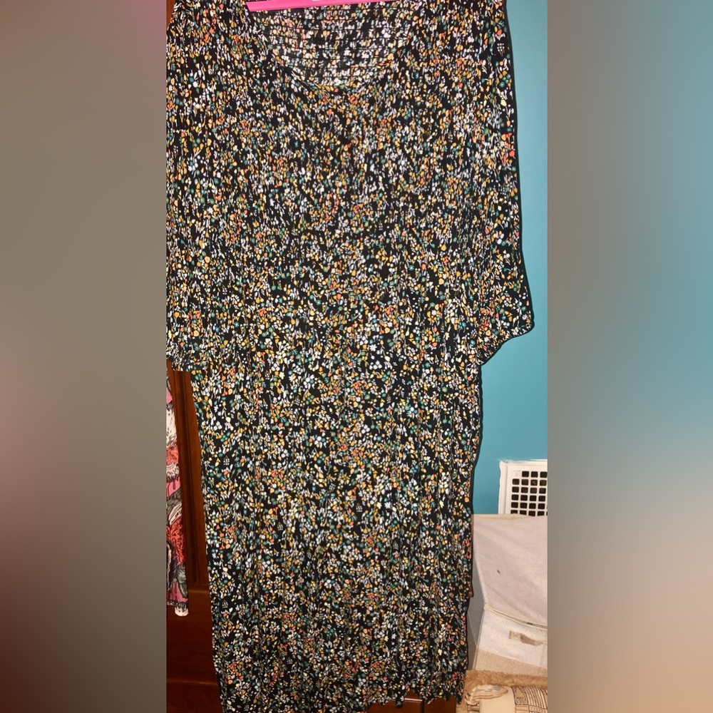 croft & barrow maxi dress with Multicolor Floral Print and Smocking